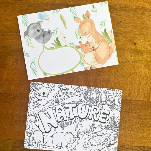 Down Under Delights: Koala and Kangaroo Thank You Card - Goodieland
